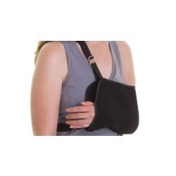 Medline Sling-Style Shoulder Immobilizer With Neck Pad, X-Large, Blue