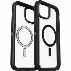 OtterBox iPhone 15 Plus & iPhone 14 Plus Defender Series XT Clear Case With Magsafe - For Apple iPhone 15 Plus, iPhone 14 Plus Smartphone - Black, Clear