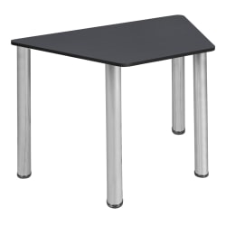 Regency 36"W Trapezoidal Student Activity Desk, Gray/Chrome