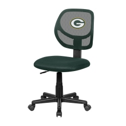 Imperial NFL Mesh Mid-Back Armless Task Chair, Green Bay Packers