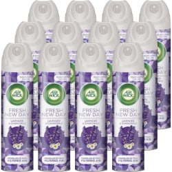 Air Wick® 4-In-1 Air Freshener Spray Can, Lavender & Chamomile, 8 Oz, Case Of 12