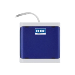 HID OMNIKEY 5022 - SMART card reader - USB 2.0 - light gray, dark blue