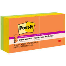 Post-it® Super Sticky Pop Up Notes, 10 Pads, 3 in x 3 in, 2x the Sticking Power, School Supplies and Office Products, Sticky Notes  - R330SSAUALT