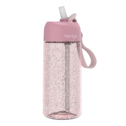 Bentgo Kids Water Bottle, 15 Oz, Petal Pink Glitter
