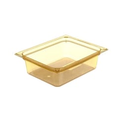 Carlisle 1/2 Size 4"D StorPlus High-Heat Food Pan, Amber
