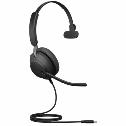 Jabra Evolve2 40 SE Headset - Microsoft Teams Certification - Mono - USB Type C - Wired - 20 Hz to 20 kHz - 24189889899