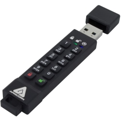 Apricorn 64GB Aegis Secure Key 3z USB 3.1 Flash Drive - 64 GB - USB 3.1 - 77 MB/s Read Speed - 72 MB/s Write Speed - 256-bit AES - 3 Year Warranty - TAA Compliant