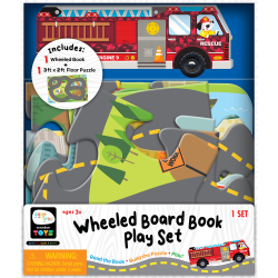 Bendon, Inc. Wheeled Board Book Play Set, Fire Engine