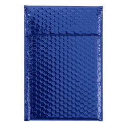 Partners Brand Blue Glamour Bubble Mailers 7 1/2" x 11", Pack of 72