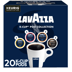 Lavazza Coffee Variety Pack, Single Serve Keurig K-Cup Pods, Light & Medium Roast Coffee, 20 Count