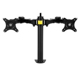 Fleximounts Dual Monitor Mount for Monitors Up To 27", Black