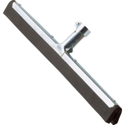 Ettore Wipe 'n Dry Floor Squeegee - 22" Rubber Blade - Durable, Rust Resistant, Long Lasting - Steel Gray
