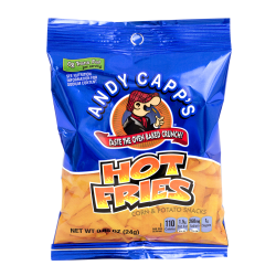 Andy Capp's Snack Fries, Hot, 0.85 Oz Bag, Box Of 72