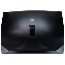 Hospeco Health Gards Lever Activated Toilet Seat Cover Dispensers, 13"H x 18"W x 3-5/8"D, Black, Set Of 6 Dispensers