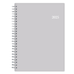 2025 Blue Sky Weekly/Monthly Planning Calendar, 5-7/8" x 8-5/8", Passages/Solid Gray, January 2025 To December 2025