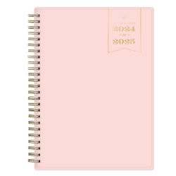 2024-2025 Day Designer Weekly/Monthly Planning Calendar, 5-7/8" x 8-5/8", Blush, July To June, 144860