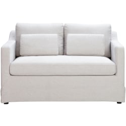 Lifestyle Solutions Remmington Polyester Loveseat, 33-1/2"H x 57-7/8"W x 34-1/3"D, Oatmeal