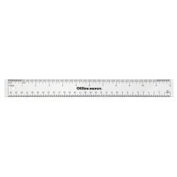 Office Depot® Brand Acrylic Ruler, 12", Clear
