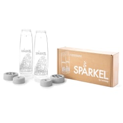 Sparkel 750 mL Reusable Bottles, Clear, Pack Of 2 Bottles