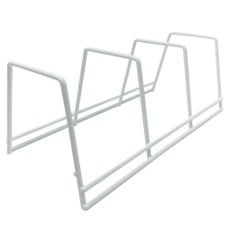 Better Houseware 3-Section Plate Rack, 4-3/4"H x 4-3/4"W x 10-3/4"D, White