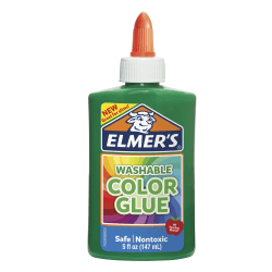 Elmer's® Washable Color Glue, Green, 5 Oz Bottle