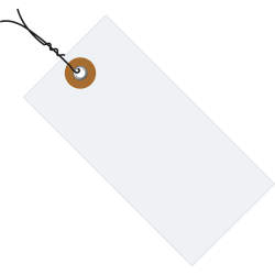 Tyvek® Prewired Shipping Tags, #5, 4 3/4" x 2 3/8", White, Box Of 1,000