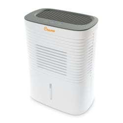 Crane 4 Pint Compact Dehumidifier with Timer Function, 300 Sq Ft. Coverage, 5 1/2" x 9" x 12", White