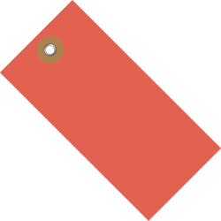 Tyvek® Shipping Tags, #8, 6 1/4" x 3 1/8", Red, Box Of 100