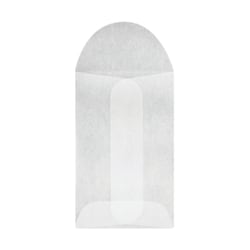 LUX Open-End Envelopes, 1 3/4" x 2 3/4", Flap Closure, Glassine, Pack Of 50