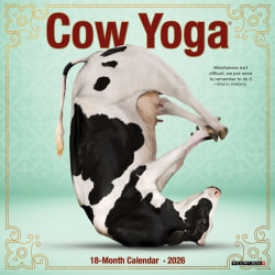2026 Willow Creek Press Monthly Mini Wall Calendar, 7" x 7", Cow Yoga, January To December, 53522