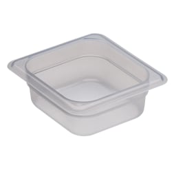 Cambro Translucent GN 1/6 Food Pans, 2-1/2"H x 6-3/8"W x 6-15/16"D, Pack Of 6 Containers