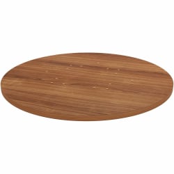 Lorell Hospitality/Conference Tabletop, x 36" Diameter, Walnut, 69960