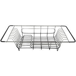 Better Houseware Stainless-Steel Over-the-Sink Dish Drainer, 4-1/2"H x 8-1/4"W x 19-1/4"D, Silver