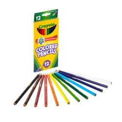 Crayola® Color Pencils, Assorted Colors, Set Of 12 Color Pencils