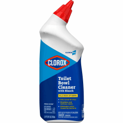 Clorox Commercial Solutions Manual Toilet Bowl Cleaner w/ Bleach - 24 fl oz (0.8 quart) - Fresh Scent - 360 / Bundle - Clear