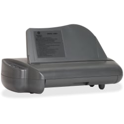 Business Source Electric Adjustable 3-hole Punch - 3 Punch Head(s) - 30 Sheet Capacity - 1/4" Punch Size - Gray
