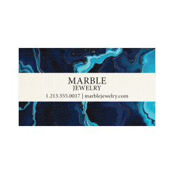 Custom Full-Color Raised Print Off-White Linen Business Cards, Square Corners, 1-Side, Box Of 250
