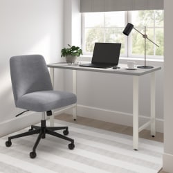 Bush Furniture Hustle 48"W x 24"D Computer Desk and Chair Set, Platinum Gray, Standard Delivery Service