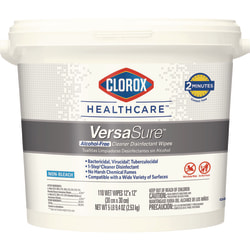 Clorox Healthcare® VersaSure Cleaner™ Disinfectant Wipes, 1-Ply, 12 x 12, Fragranced, White, 110/Bucket