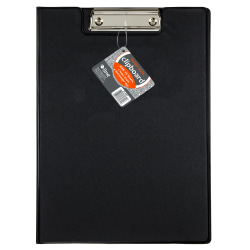 C-Line Clipboard Folder, 8-1/2" x 11", Black
