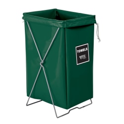 Royal Basket Trucks Hamper, Towels Hamper Kit, 17"L x 15"W x 30"H, Green