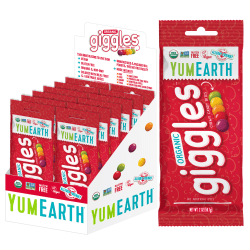 YumEarth Organic Giggles, 2.0 Oz, Box Of 12 Pouches
