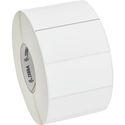 Zebra Z-Ultimate 4000T High-Tack White - 4"x 2" - Permanent Adhesive - Rectangle - Thermal Transfer - 10023060