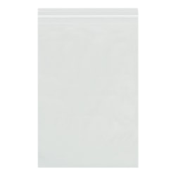 Office Depot® Brand 4 Mil Reclosable Poly Bags, 5" x 12", Clear, Case Of 1000