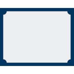 Great Papers! Certificate Backers, 12" x 9-3/8", Navy, Pack Of 10 Backers