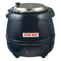 Winco Electric Soup Warmer, 10.5 Qt, Black