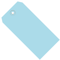 Partners Brand Color Shipping Tags, #1, 2 3/4" x 1 3/8", Light Blue, Box Of 1,000