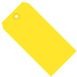 Partners Brand Color Shipping Tags, #1, 2 3/4" x 1 3/8", Yellow, Box Of 1,000