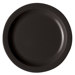 Cambro Camwear Round Dinnerware Plates, 10", Black, Set Of 12 Plates