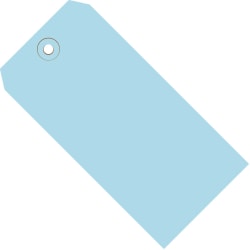 Office Depot® Brand Color Shipping Tags, #4, 4 1/4" x 2 1/8", Light Blue, Box Of 1,000